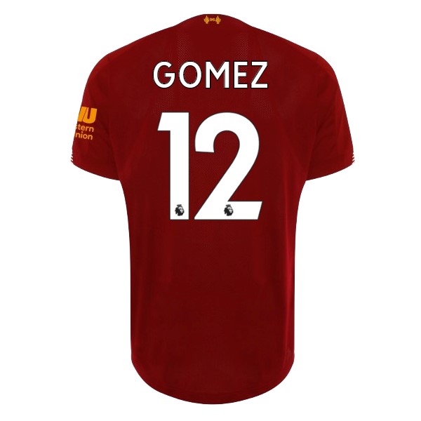 Maillot Football Liverpool NO.12 Gomez Domicile 2019-20 Rouge